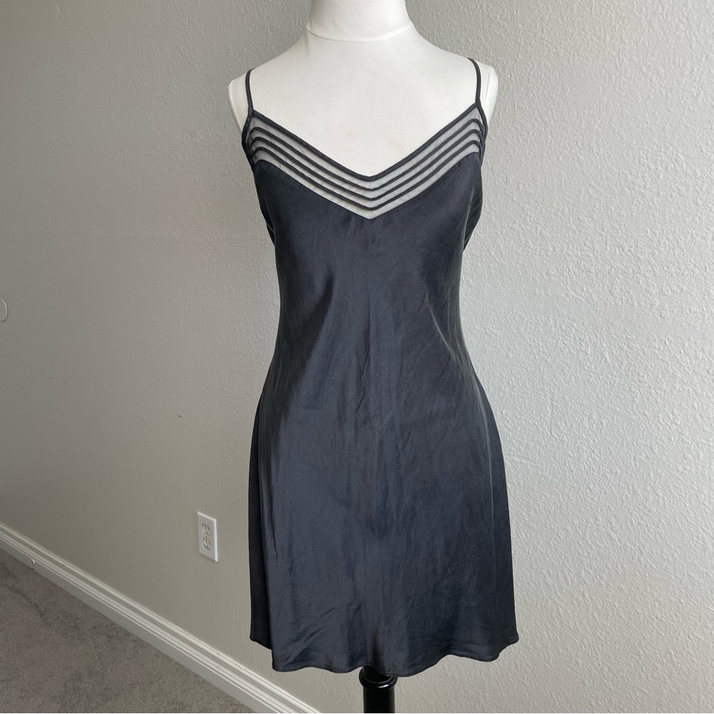 Victoria's Secret Black Silk Dress